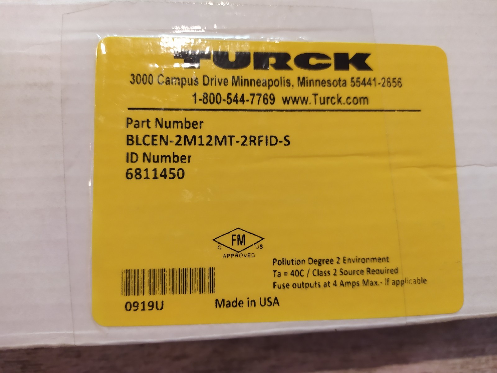 TURCK BLCEN-2M12MT-2RFID-S 6811450 [NEW]