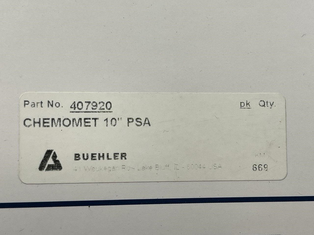 Buehler 40-7920 Chemomet 10″ PSA Polishing Cloths, Box of 10