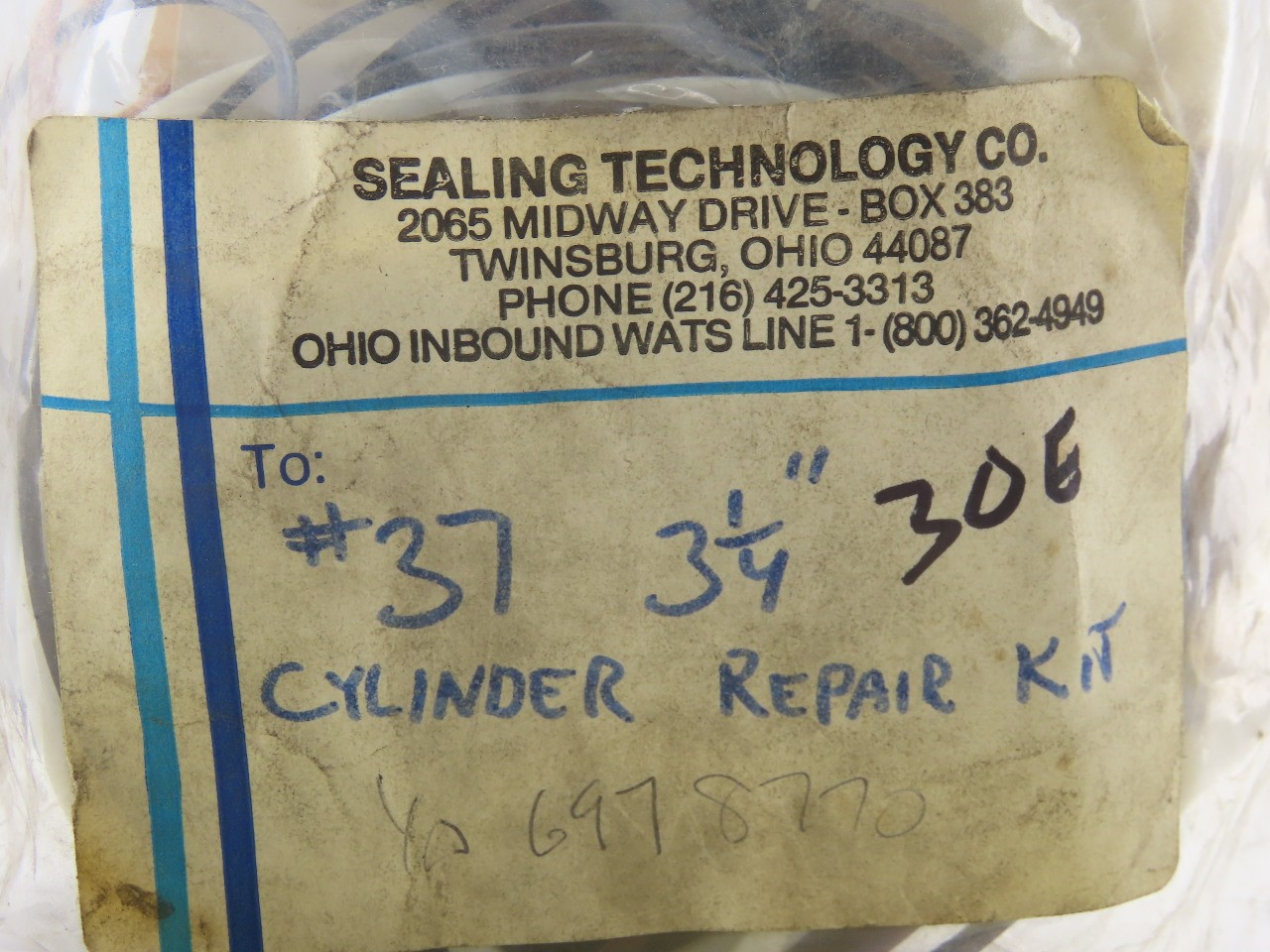 Chesterton A74555 F/3.25 Repair Packing Seal Kit For #37 3-1/4 Cylinder 1″ Rod