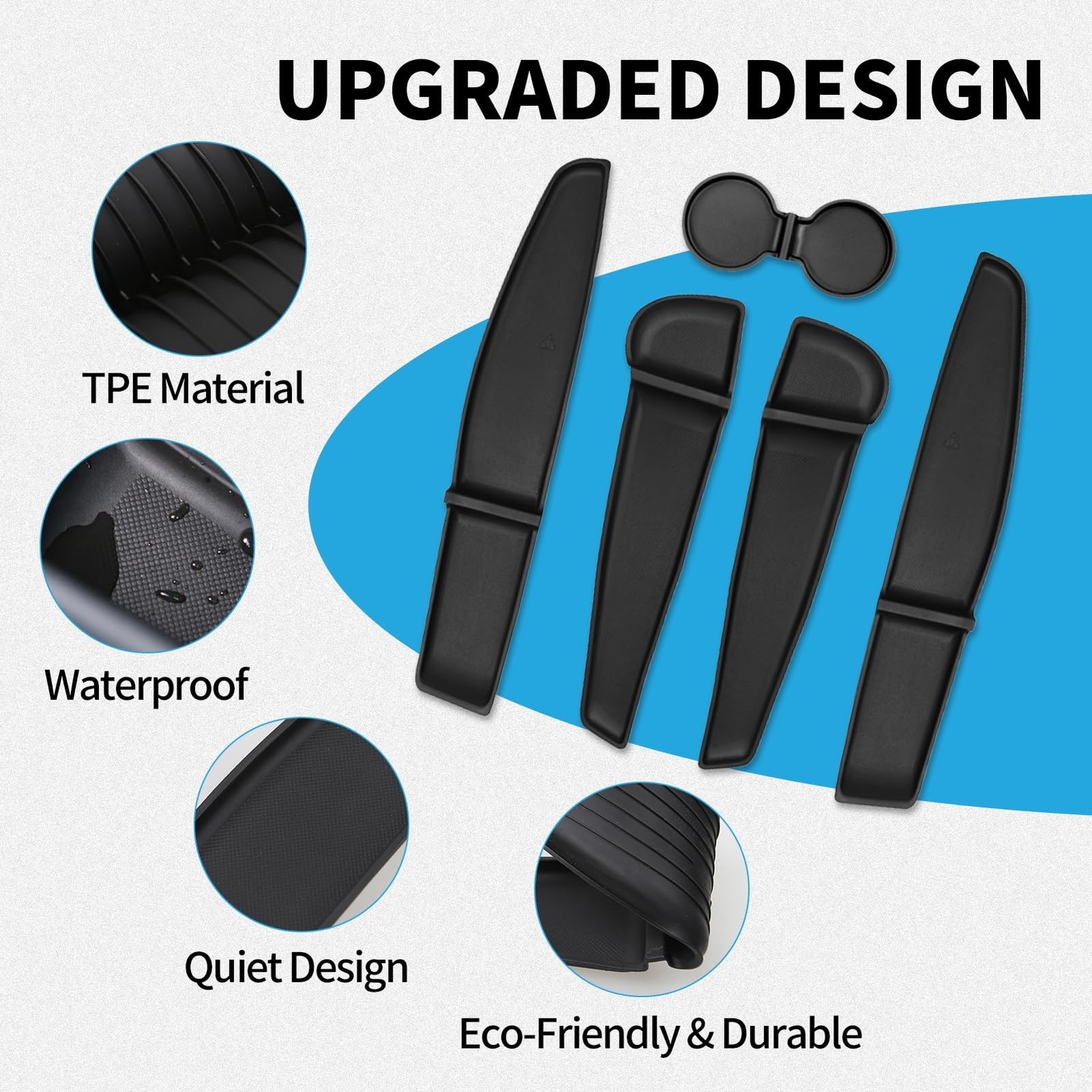 Tesla Model Y Juniper Accessories 2026, 5-Pack Door Side Storage Box & Cup Ho…