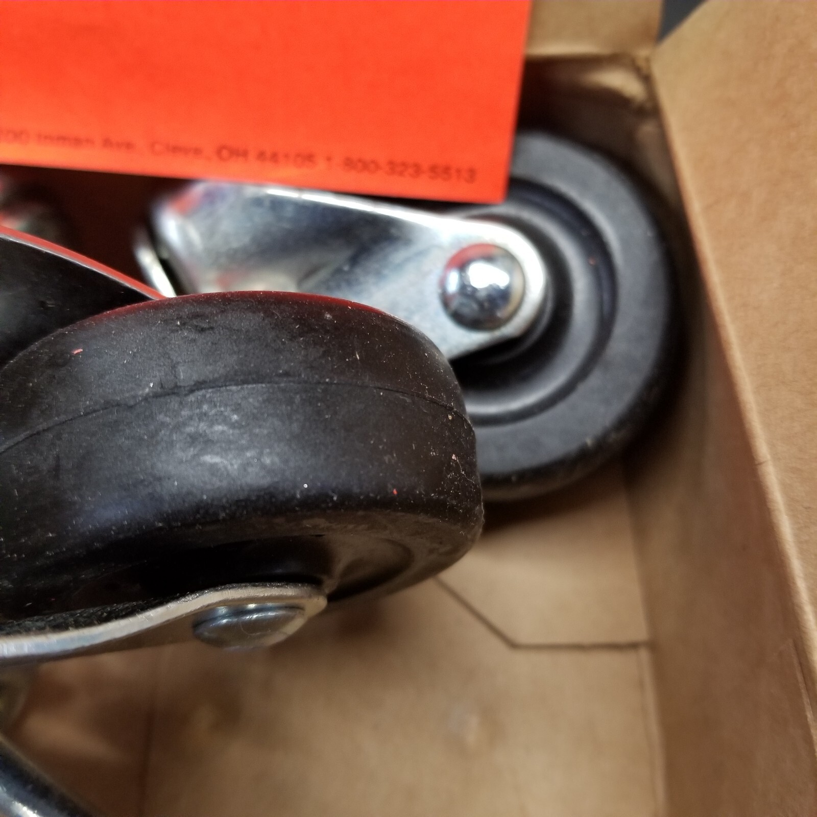 NOS Master Caster Standard Casters 4 Set Zinc Finish D472AS-G-ZN 32001
