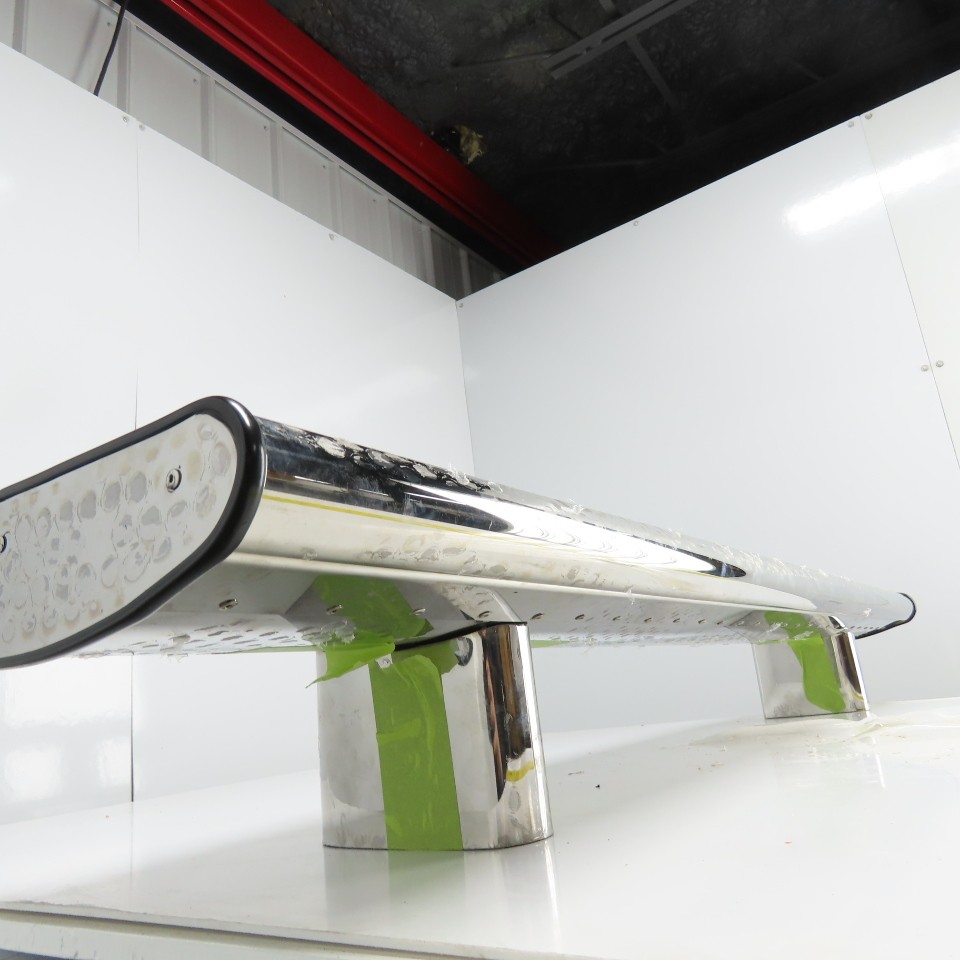 54-3/4″ L x 11″ W Chrome Truck Wing Cab/Bed Mount 6-1/2″ Height