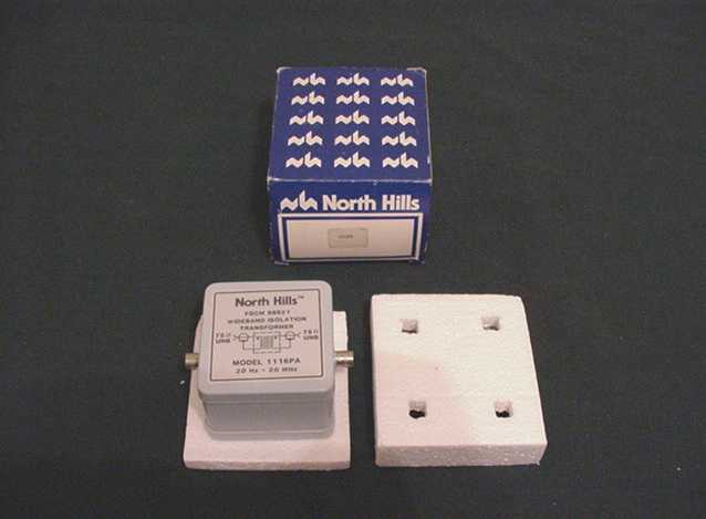 NORTH HILLS 1116 PA Wideband HIGH RESOLUTION VIDEO ISOLATION TRANSFORMER 1116PA