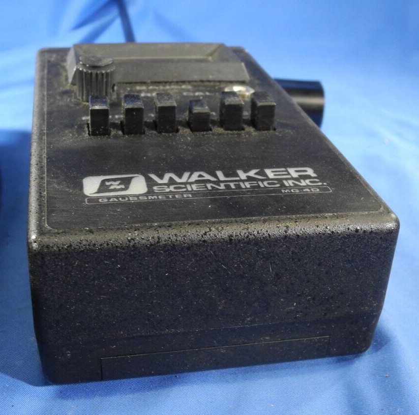 Walker Scientific MG-4D Portable Gaussmeter w Broken Probe MG-4D &ZG-1.