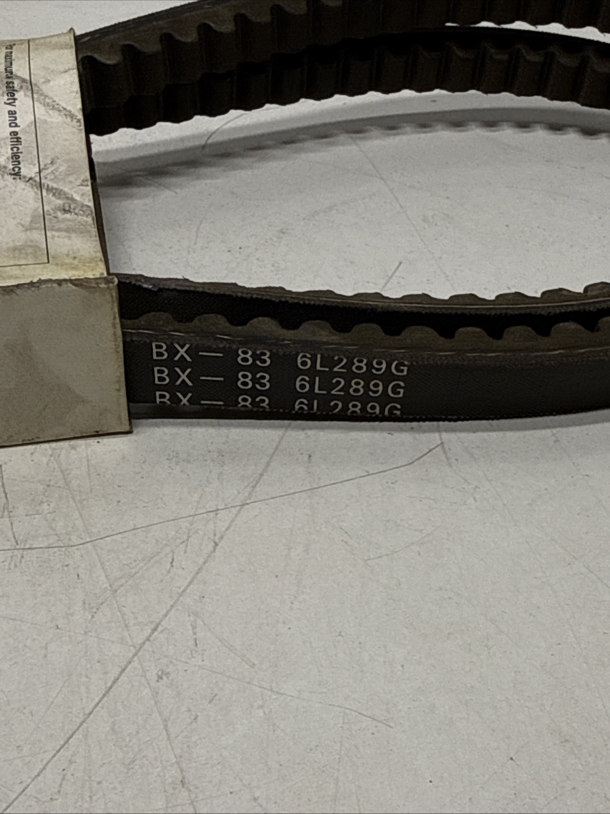 Dayton 6L289G V Belt 21/32″ x 114″ Premium V-Belt, BX83 Cogged