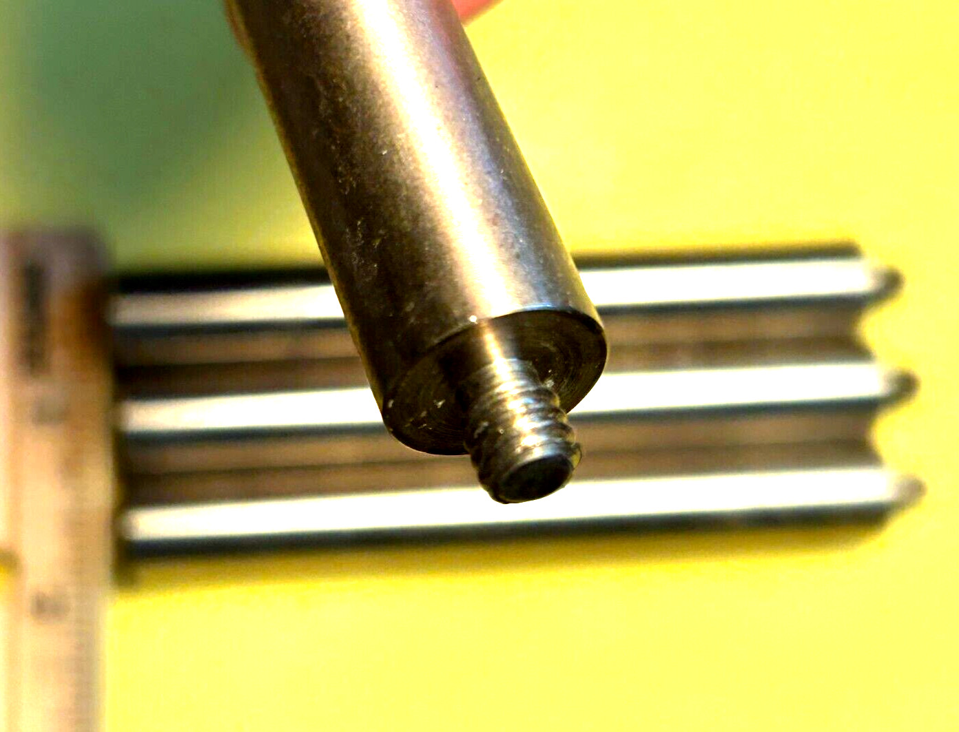 Lot of 3 NRC Oriel SS 6″ long x 9/16″ optical post rods threaded ends