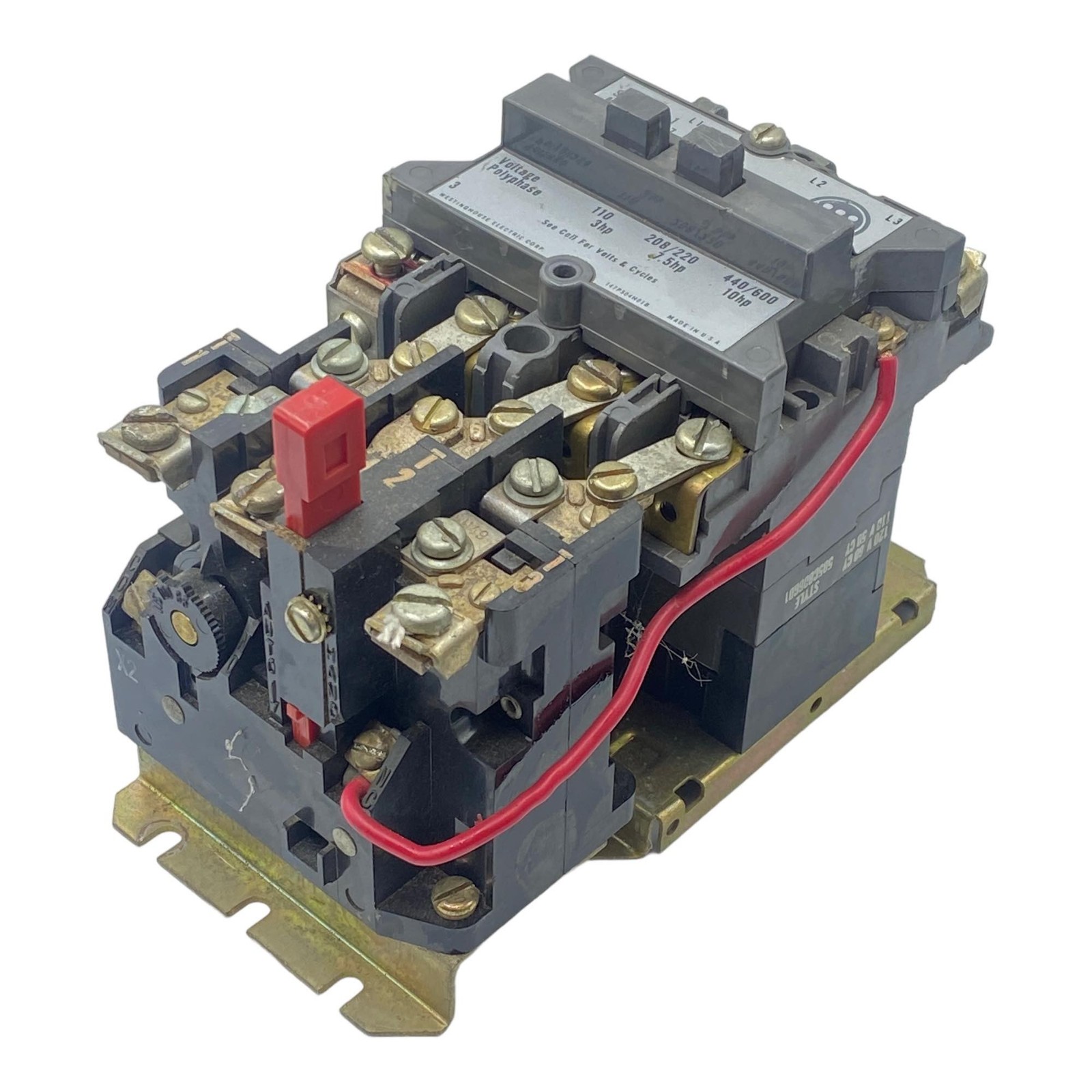 A200M1CAC Westinghouse 3 Pole Motor Control Starter 110V-120V/27A