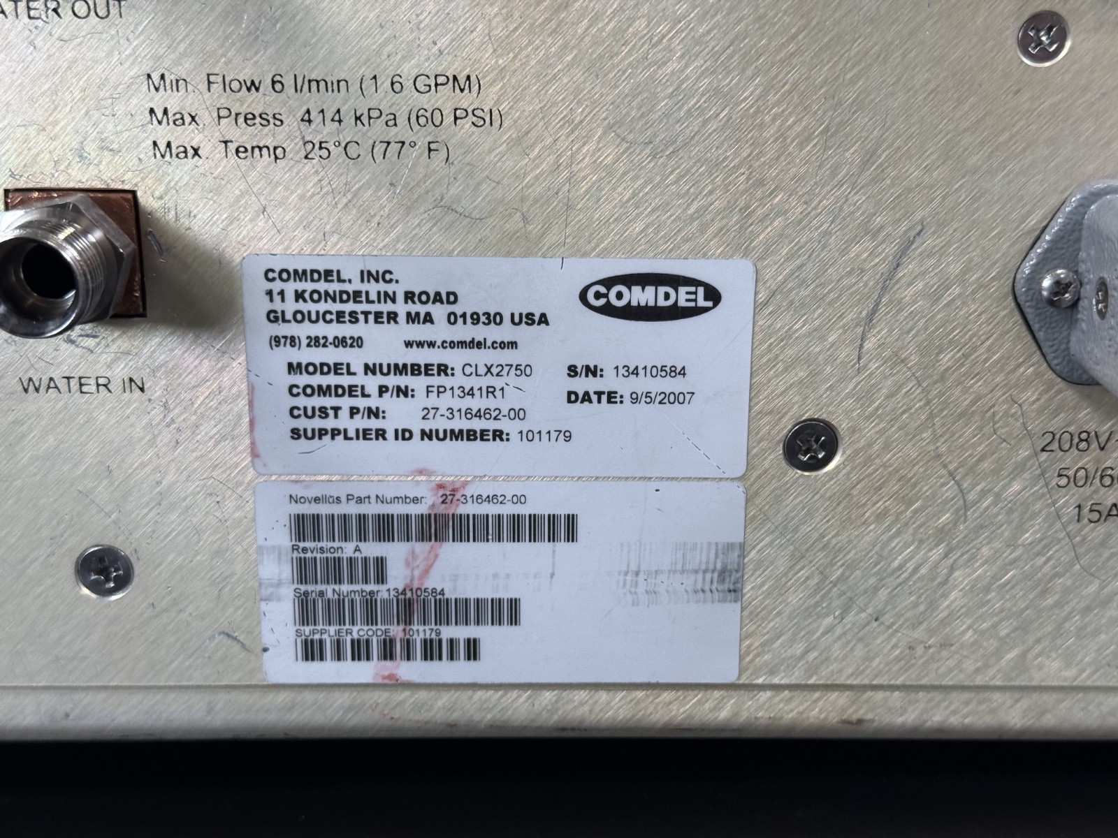 COMDEL CLX-2750 LF Generator