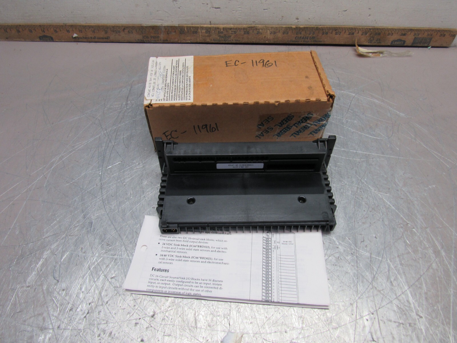 GE FANUC 16PT SINK TERMINAL ASM 24/48VDC IC660TSD021K NEW IN BOX !! OLD STOCK !!