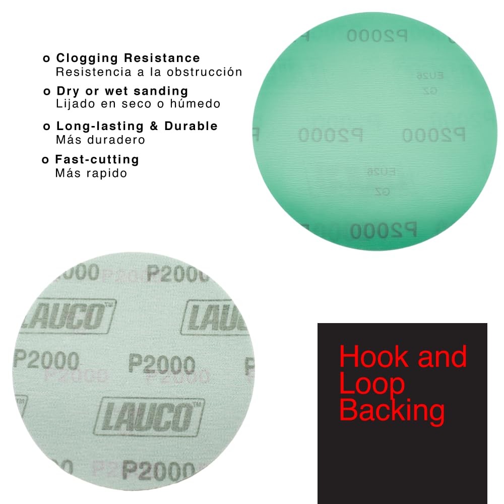 Premium 6″ Hook and Loop Sanding Discs (Box of 50) – Hook and Loop Backing