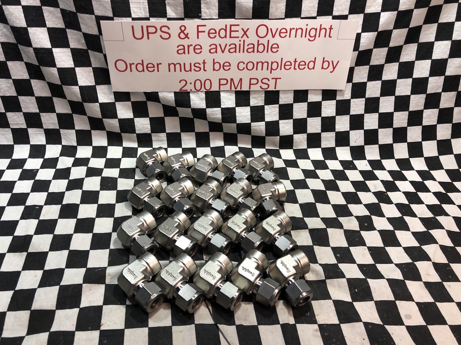 SWAGELOK Female Elbow 1/2″ COMP X 1/2″ FNPT, SS-810-8-8, LOT OF 20, SHIPSAMEDAY