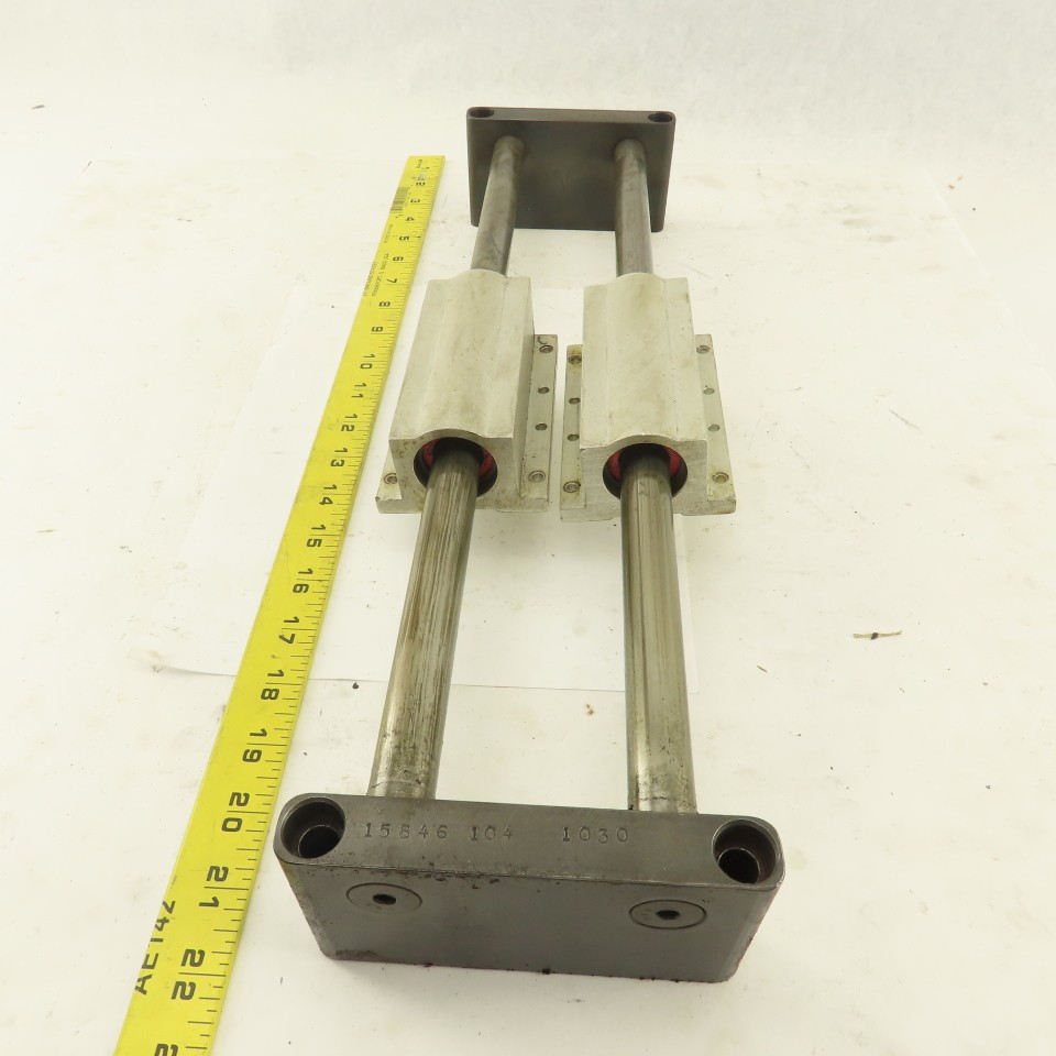 3/4″ Tandem Rail Linear Ball Bearing Assembly 10-1/4″ Travel 18-1/2″ OAL