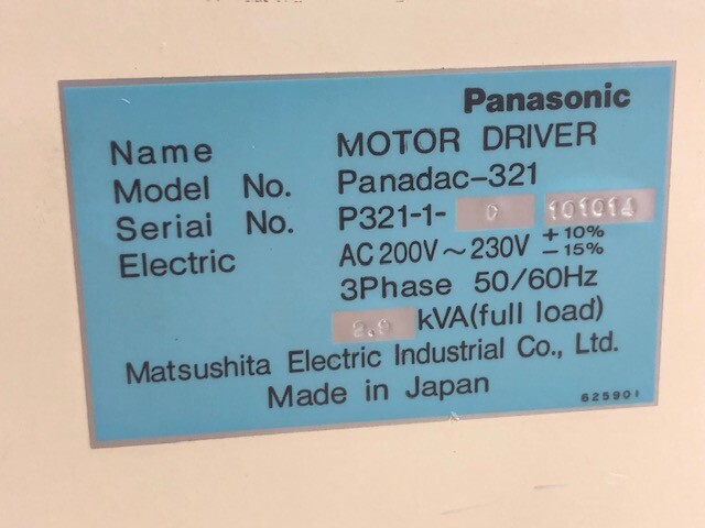 Panasonic Panadac-321 Motor Driver – P321-1-C – P321-1-C101014 w/Warranty