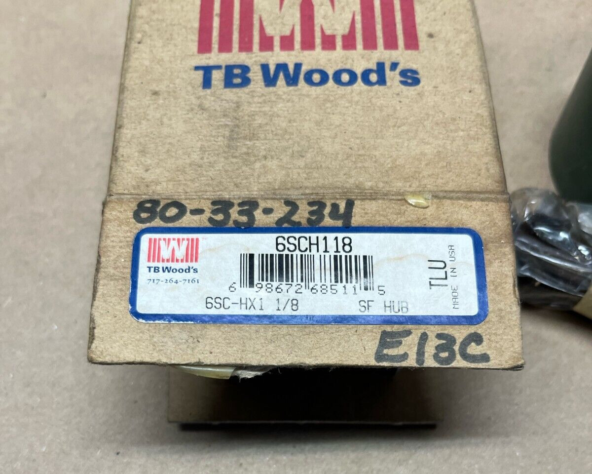TB Woods 6SCH118 6SC-HX1 1/8 SF Hub (PA)