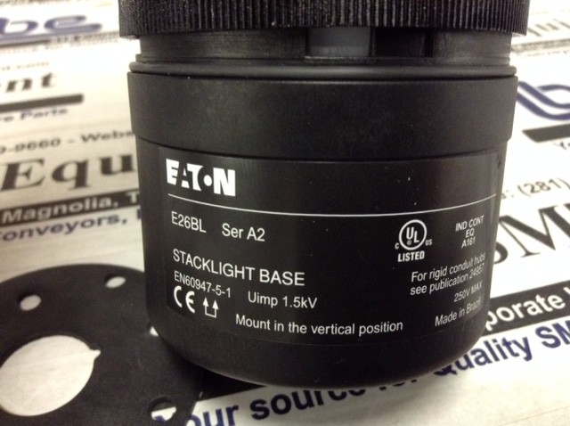 (Lot of 2)NEW Eaton Stack Light Signal Tower Base – E26BL w/Warranty