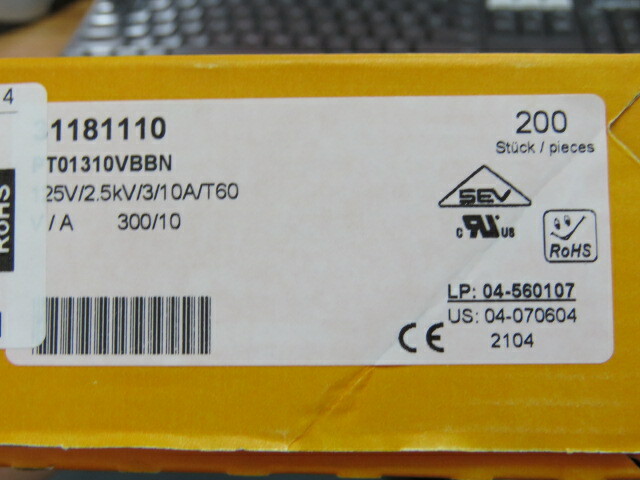 METZ CONNECT PT01310VBBN Qty of 10 per Lot 10 position connector
