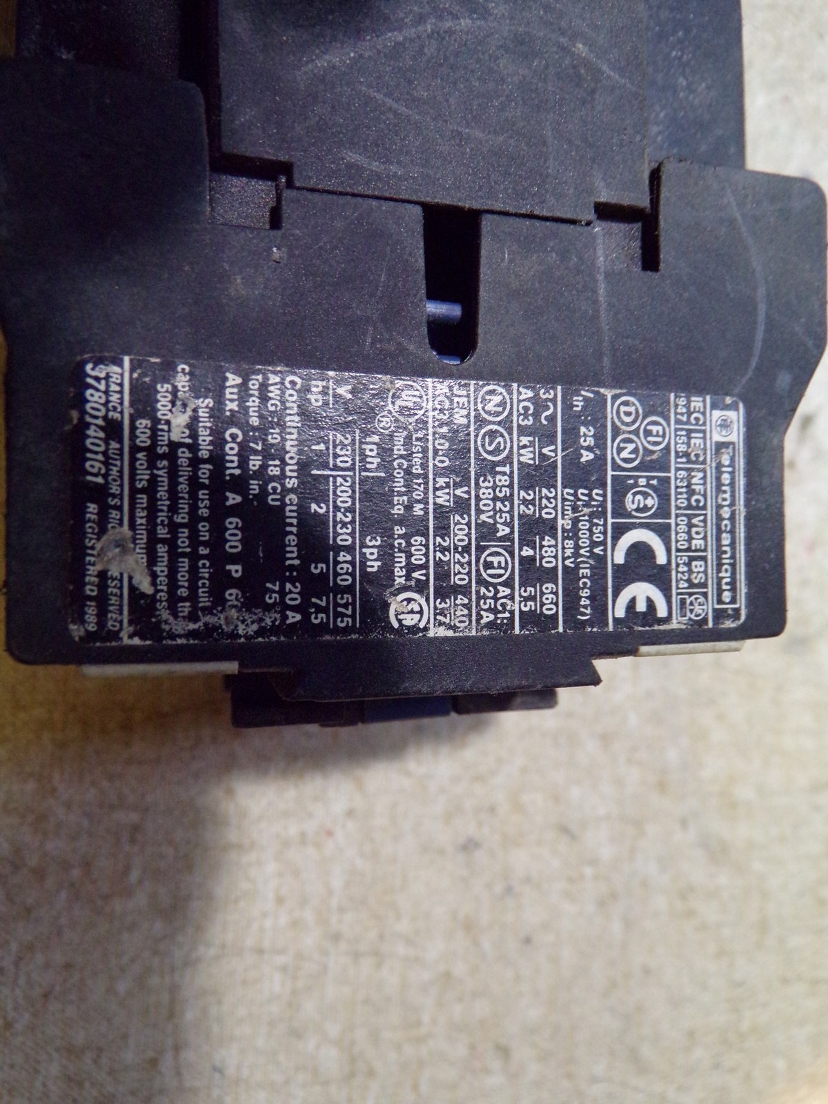 Telemecanique LP1 D09 D10 Contactor 378014061 *FREE SHIPPING*