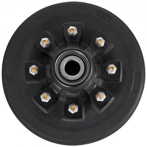 Electric Trailer Brake Drum, 1 Pack, 8-Hole on 4-Inch Bolt Circle Brake Drum for