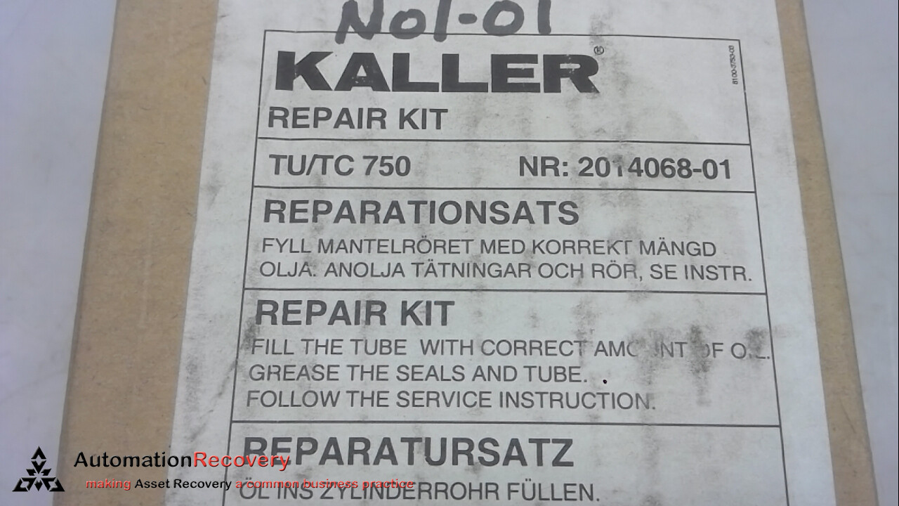 KALLER GAS SPRINGS 2014068-01 GAS SPRING REPAIR KIT, TU/TC 750, NEW #266848