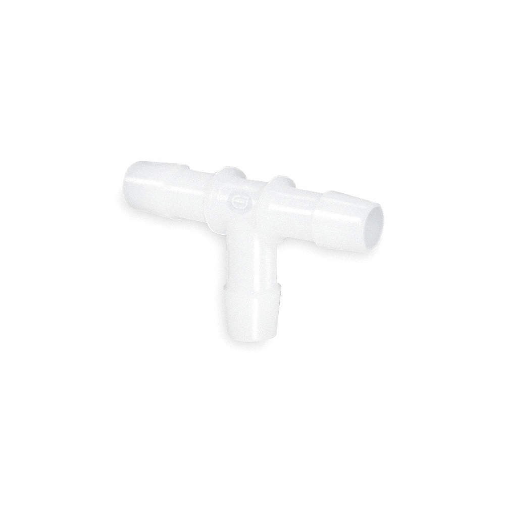 ELDON JAMES T0-8NK Tee,1/2 In,Barbed,PVC,PK5 1ZJN7