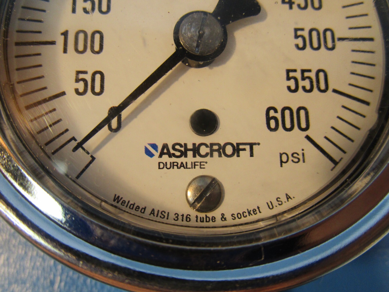 Ashcroft 25-1009-SWL-02L-600, 1009 Industrial Pressure Gauge, 8912, 2-1/2″