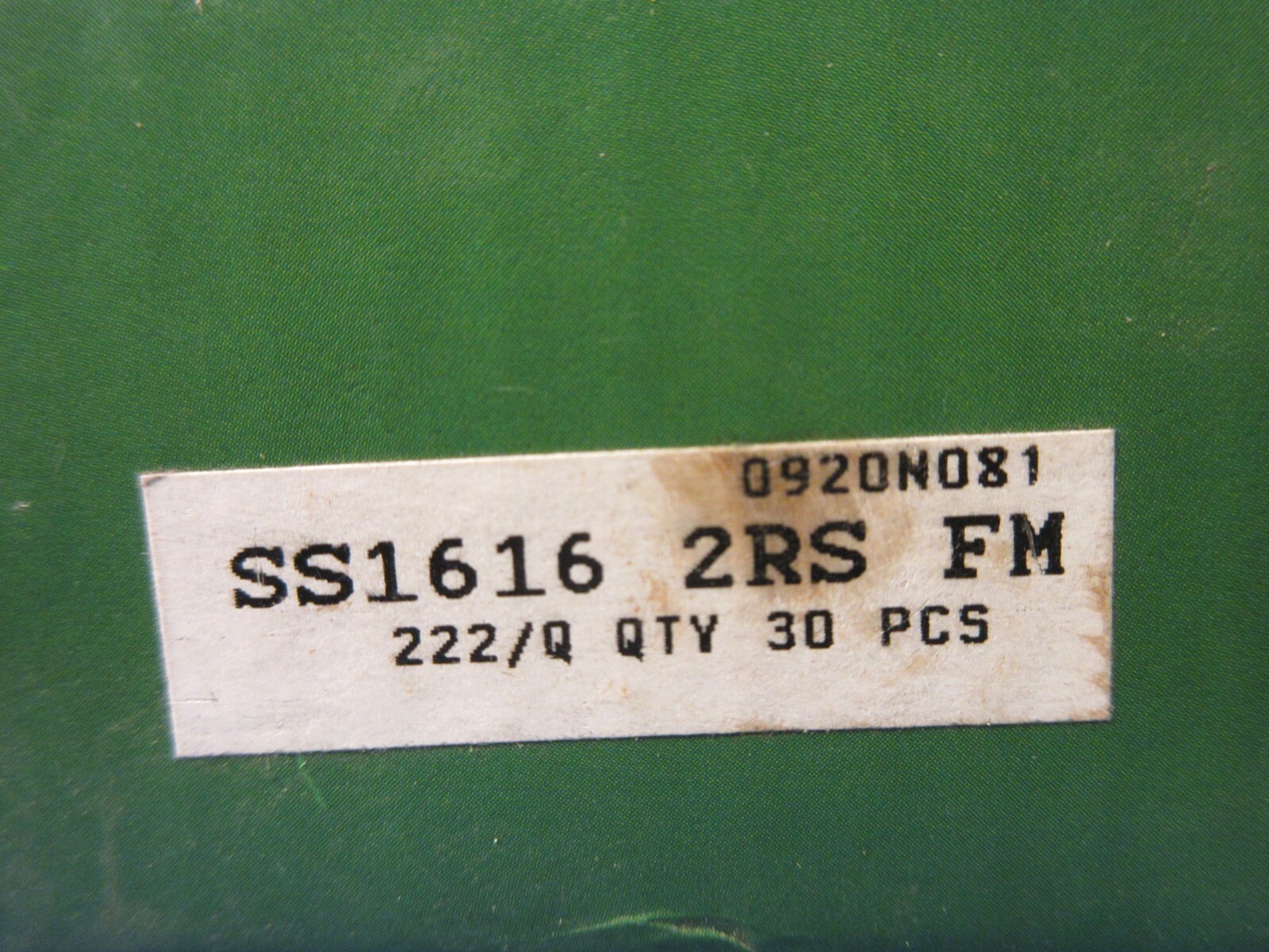 TRITAN SS1616 2RS, Radial Ball Bearing, Dbl Sealed, Contact Seal, 1/2 in Bore