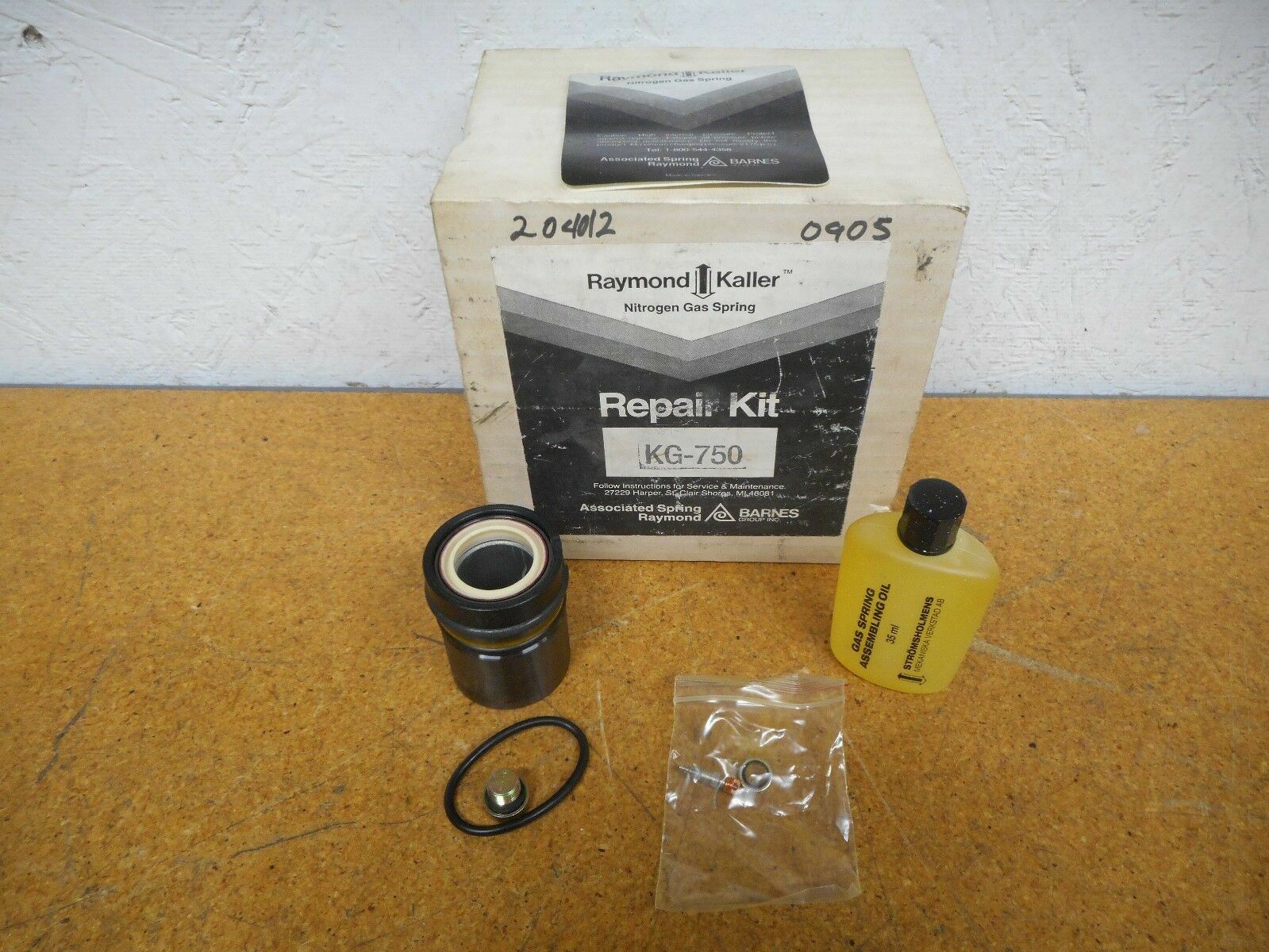 Raymond Kaller KG-750 Nitrogen Gas Spring Repair Kit New