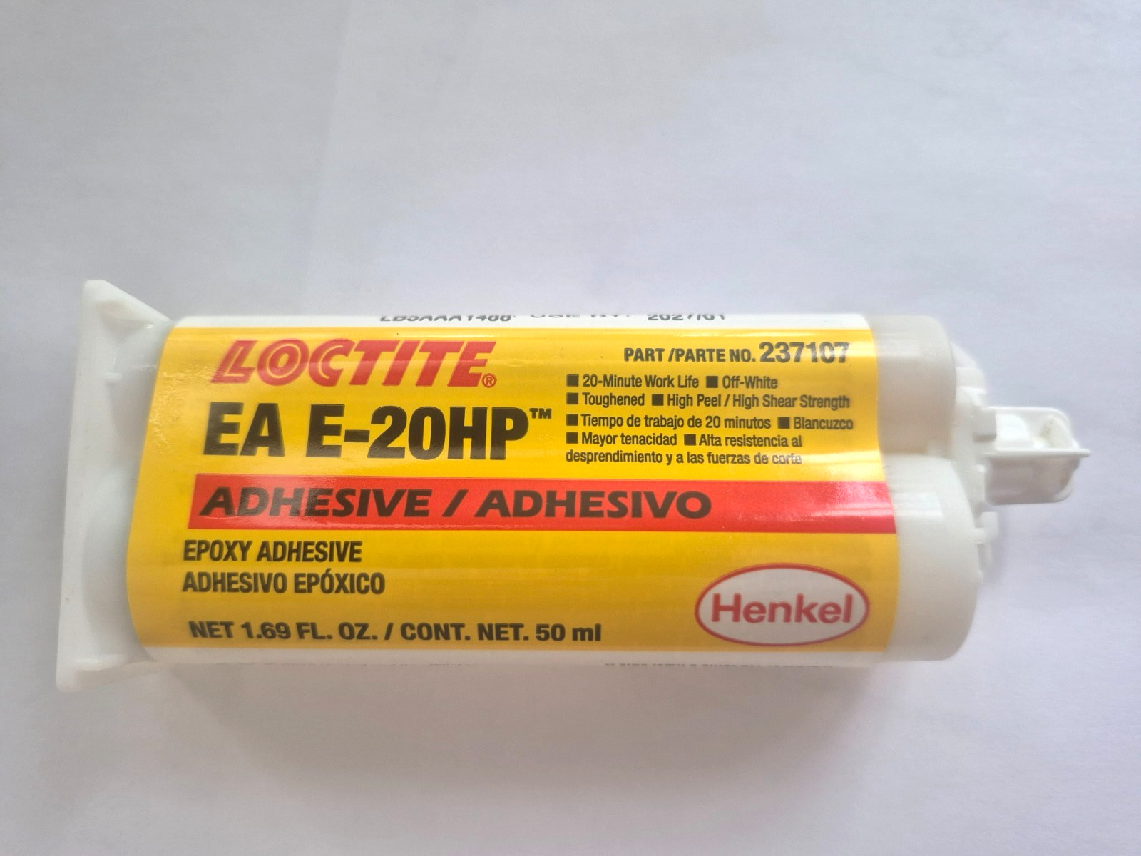 LOCTITE EA E-20HP Epoxy Adhesive PN237107 use by 2027 /01