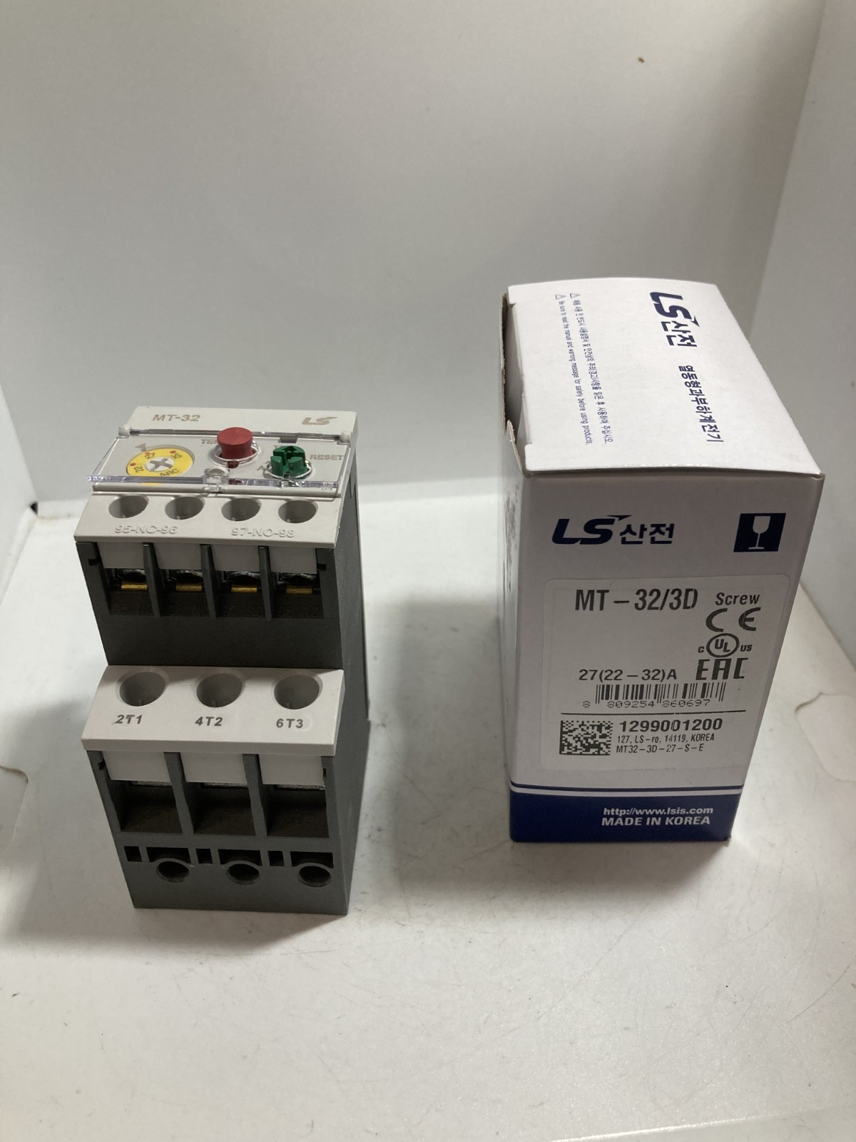 LS ELECTRIC MT-32/3D THERMAL OVERLOAD RELAY 27(22-32)A 50/60HZ NIB