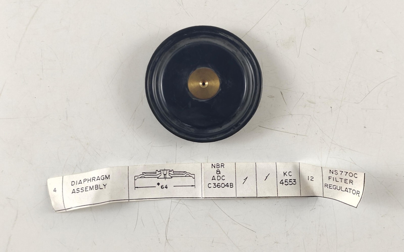 Diaphragm Assembly For NS770C Filter Regulator NBR & ADC C3604B, KC 4553
