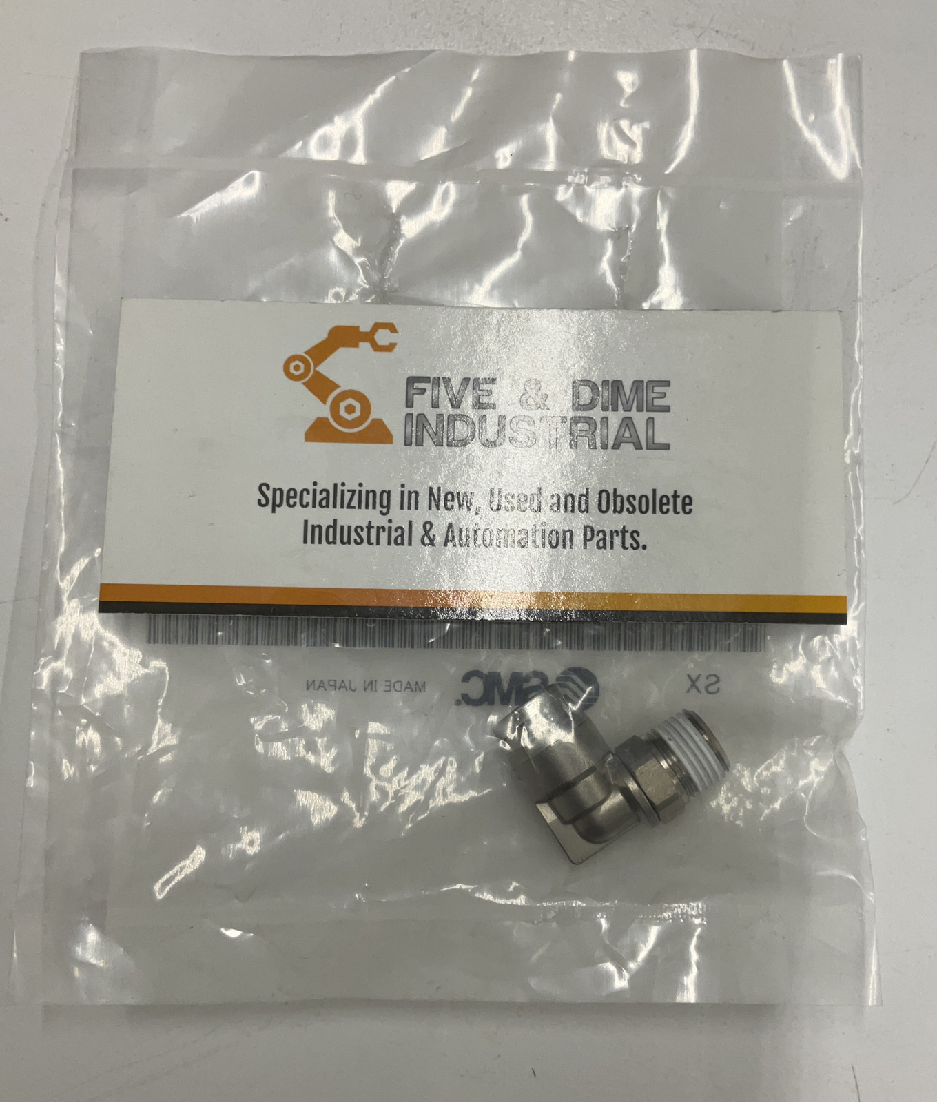 SMC KQB2L06-01S Metal Elbow Fitting 1/8″ NPT X 6mm Tube
