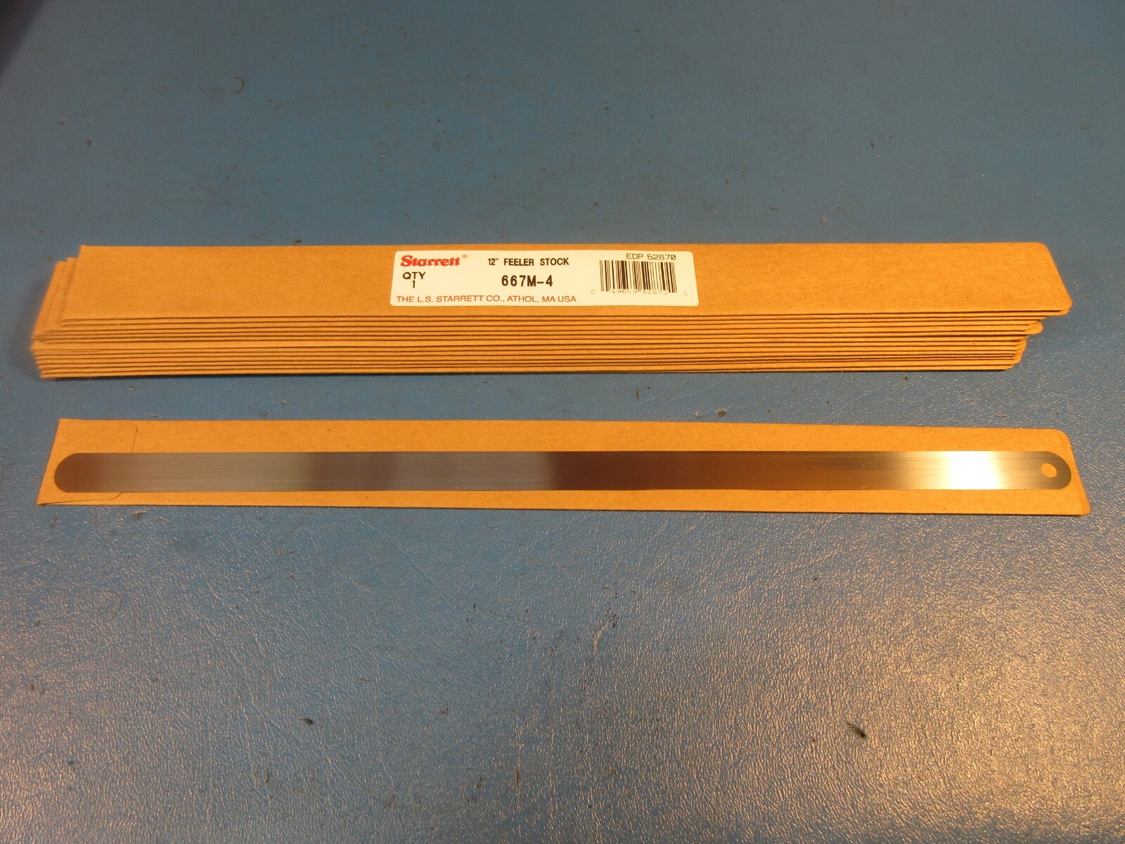 LOT OF 15, 667M-4, 0.03mm x 12″ Feeler Stock, (Grainger 26Z279)