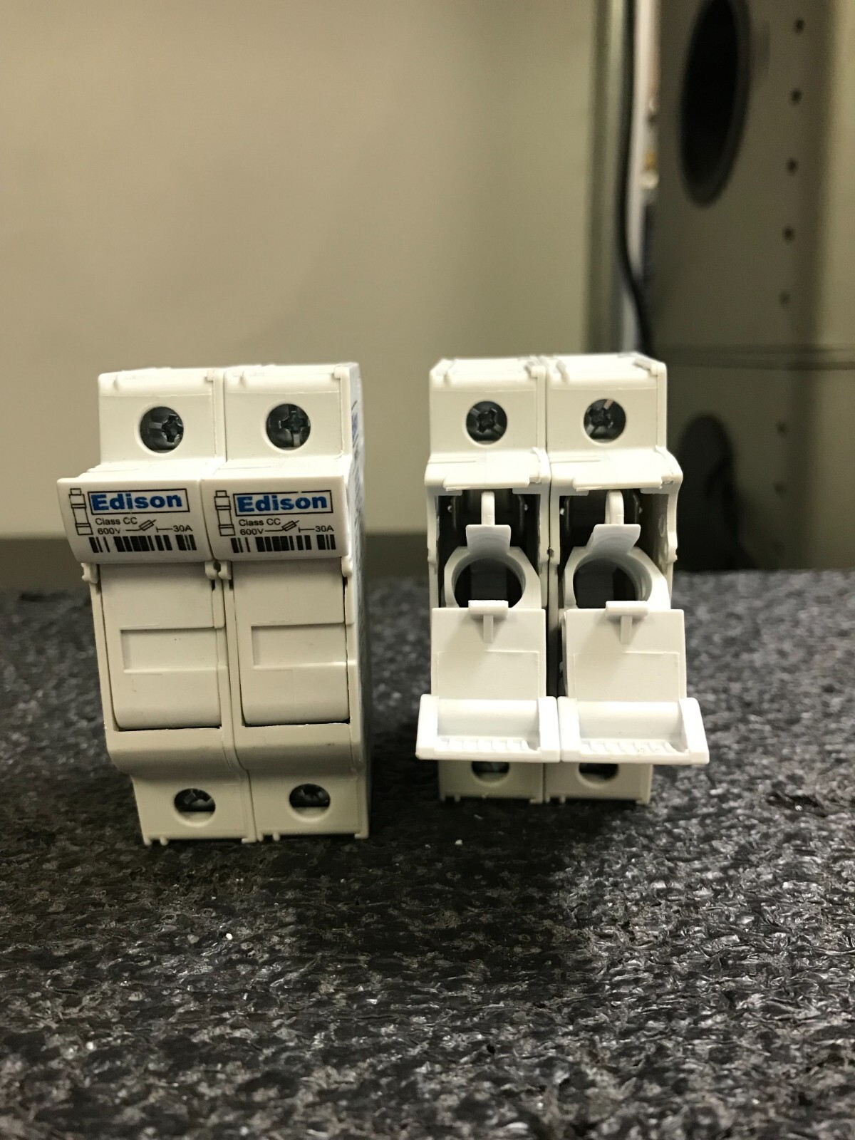 EDISON EHCC Series 30A 600V 200kA Fuse Holder 2pcs