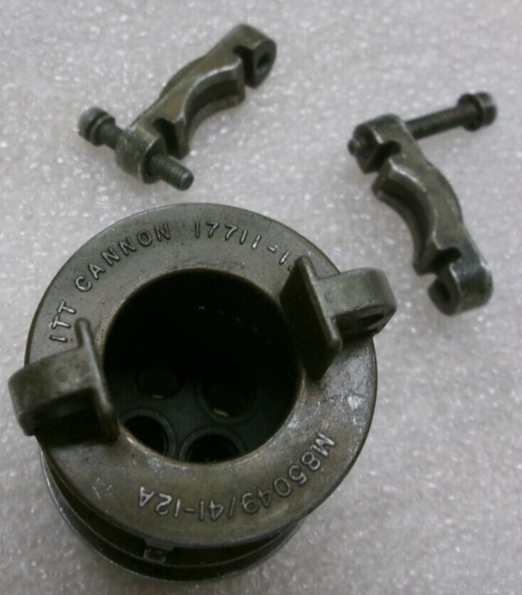 ITT CANNON BENDIX VEAM 22-22 4-Pin Circular Socket Connector Shell Kit #663FF