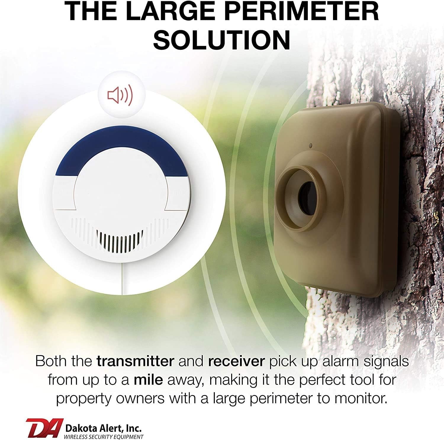 Dakota Alert Long Range Wireless Driveway Motion Detector – DCMA-4000 One Mile –