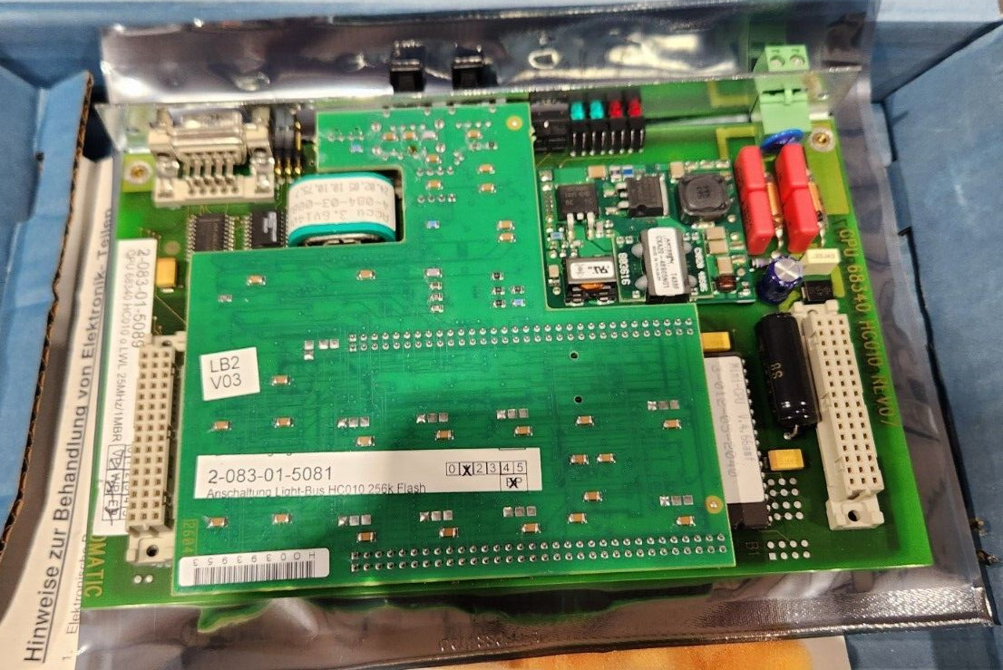 Homag CPU CIRCUIT BOARD 68340 HC010 2-083-01-5089 / 5081 Flash Refurb Homatic