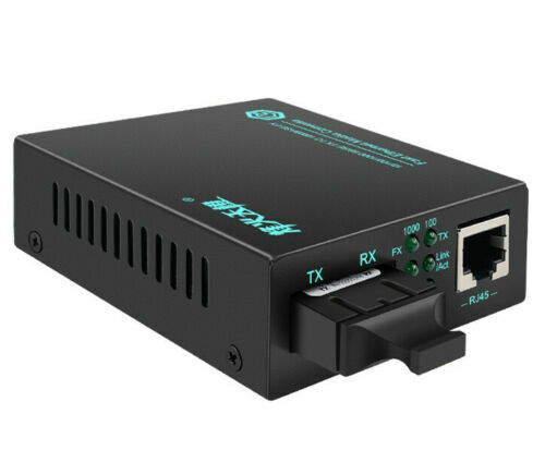 1PC Fiber optic transceiver Gigabit single-mode dual-fiber transmission 40KM