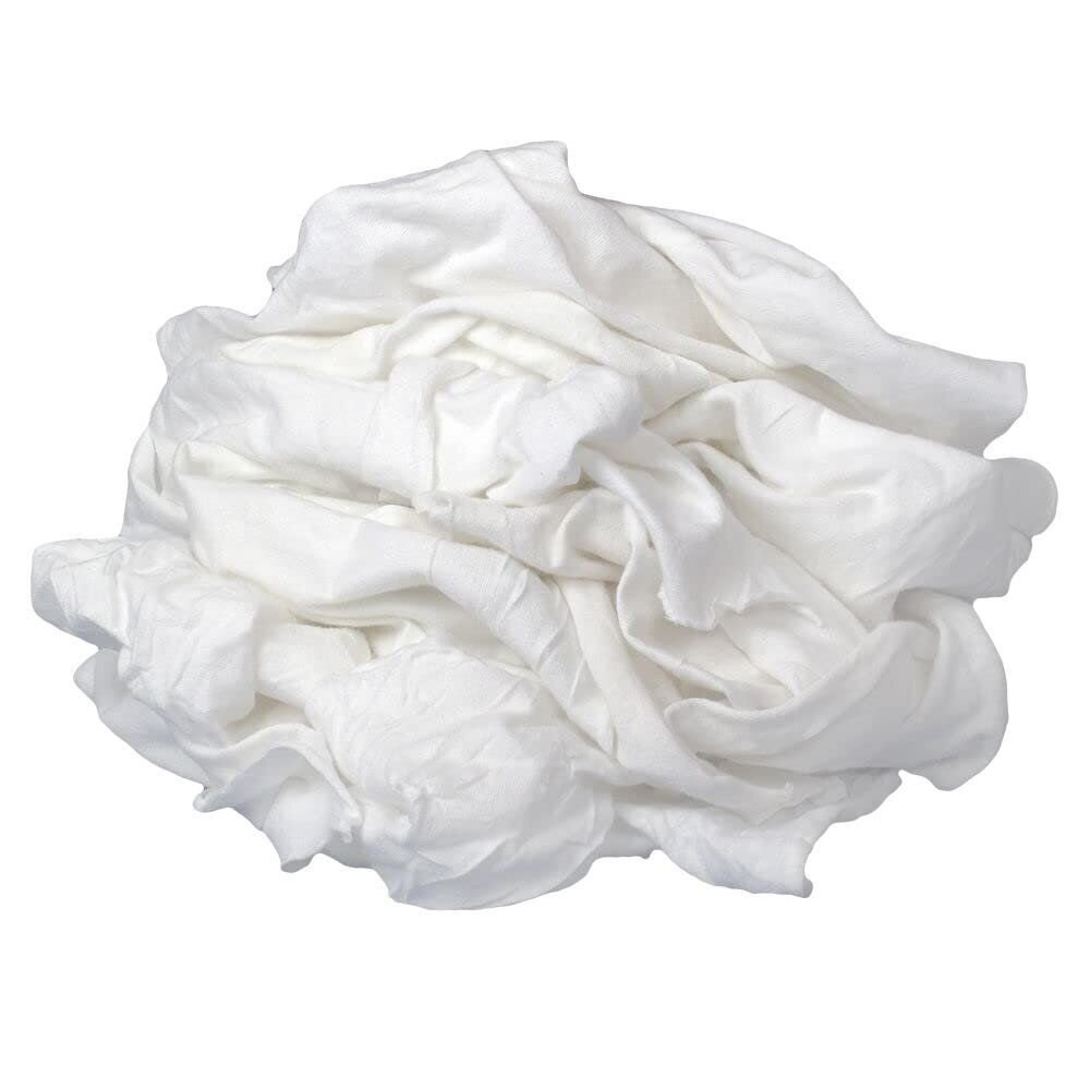 Buffalo Industries (12026) New Bleached Knit Rags-8-Pounds Box
