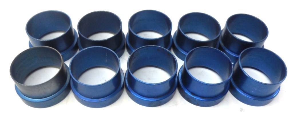 AEROQUIP TUBE SLEEVE -12, ALUMINUM, LOT OF 10