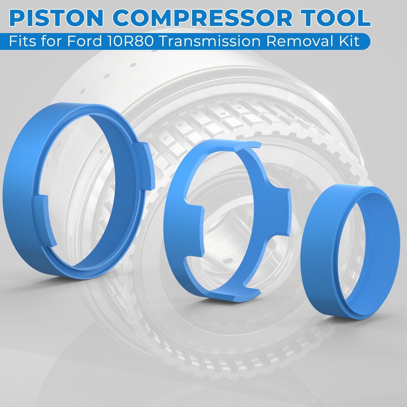 3-Piece Piston Compressor Tool For Ford 10R80 Transmission Removal Kit 10R80 …