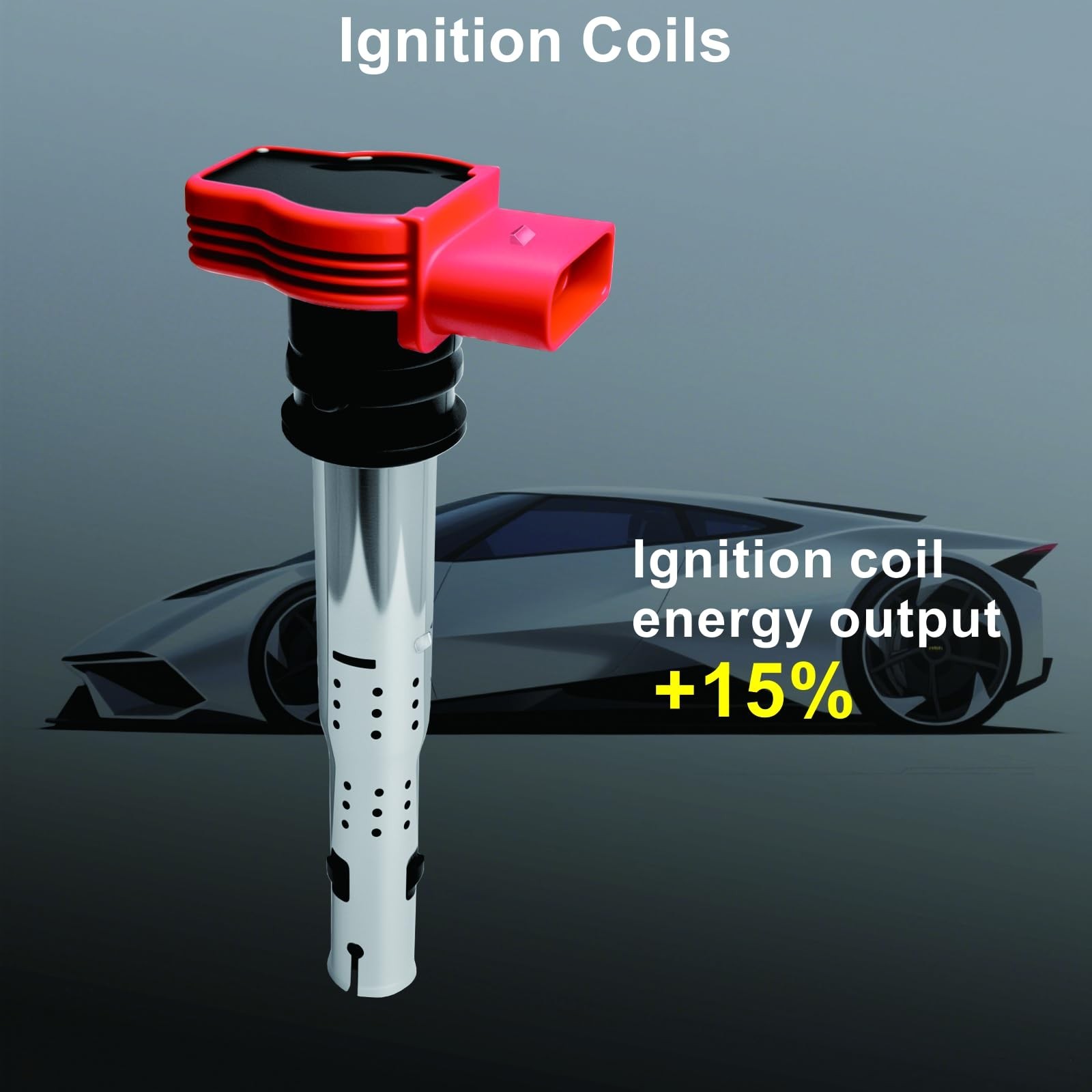 Set of 4 Ignition Coil Pack and Iridium Platinum Spark Plugs Fits for 2.0T 20…