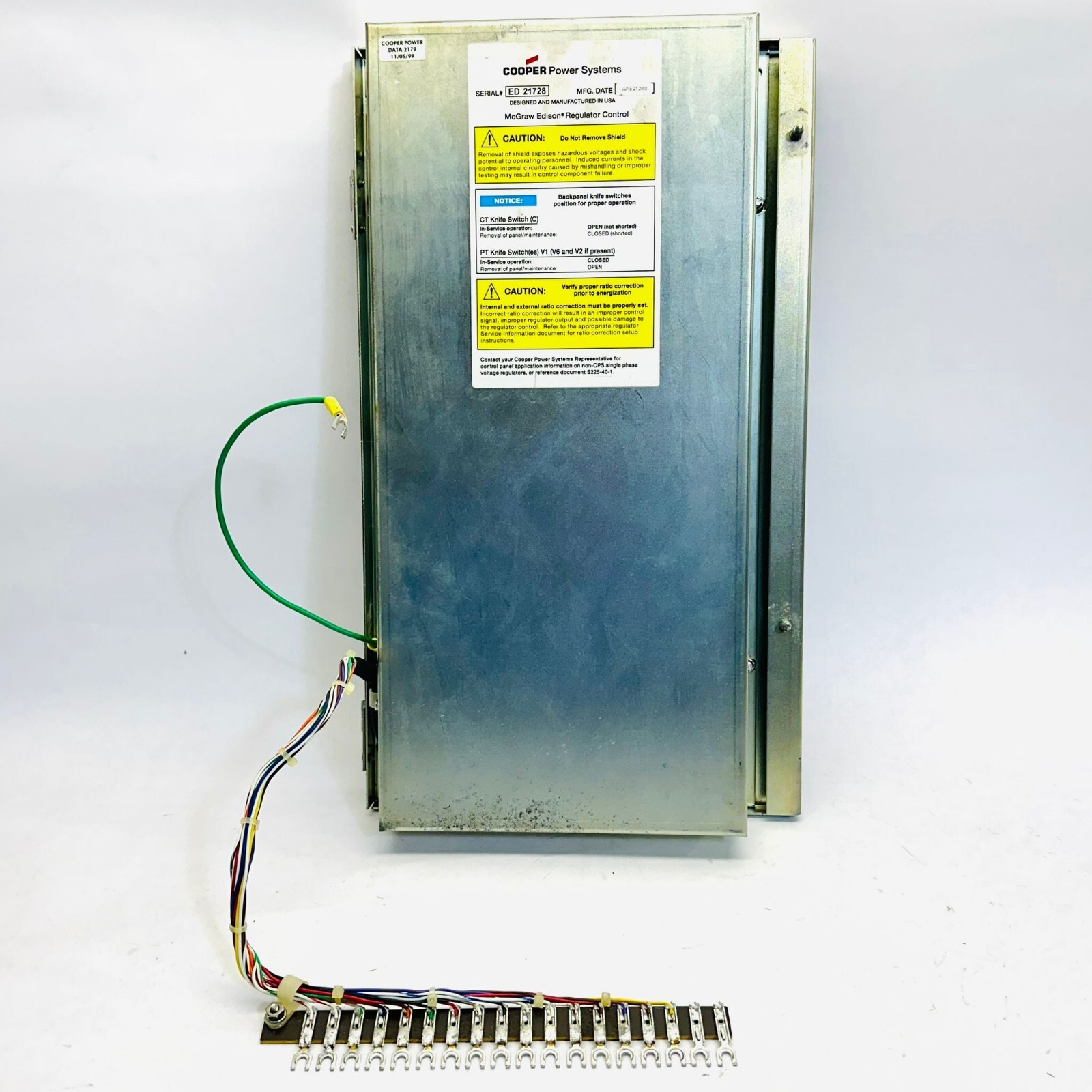 COOPER POWER SYSTEMS MCGRAW-EDISON CL-5D REGULATOR CONTROL
