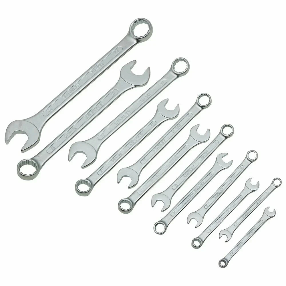 12-Pc Stanley 70-964E Combination Spanner Ring and Open Set Size 6-14,17,19&22MM