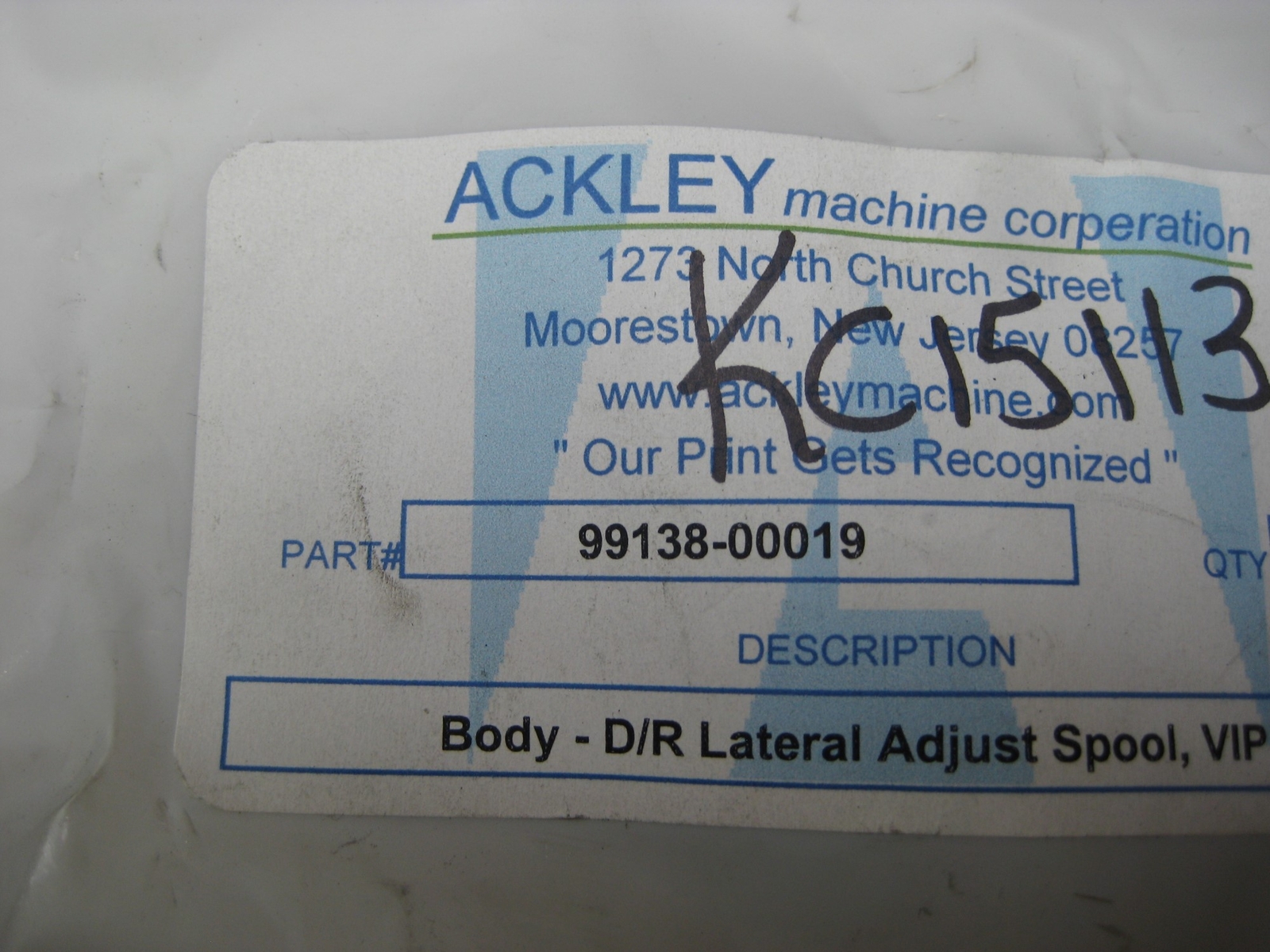 ACKLEY 99138-00019 SPOOL NSMP