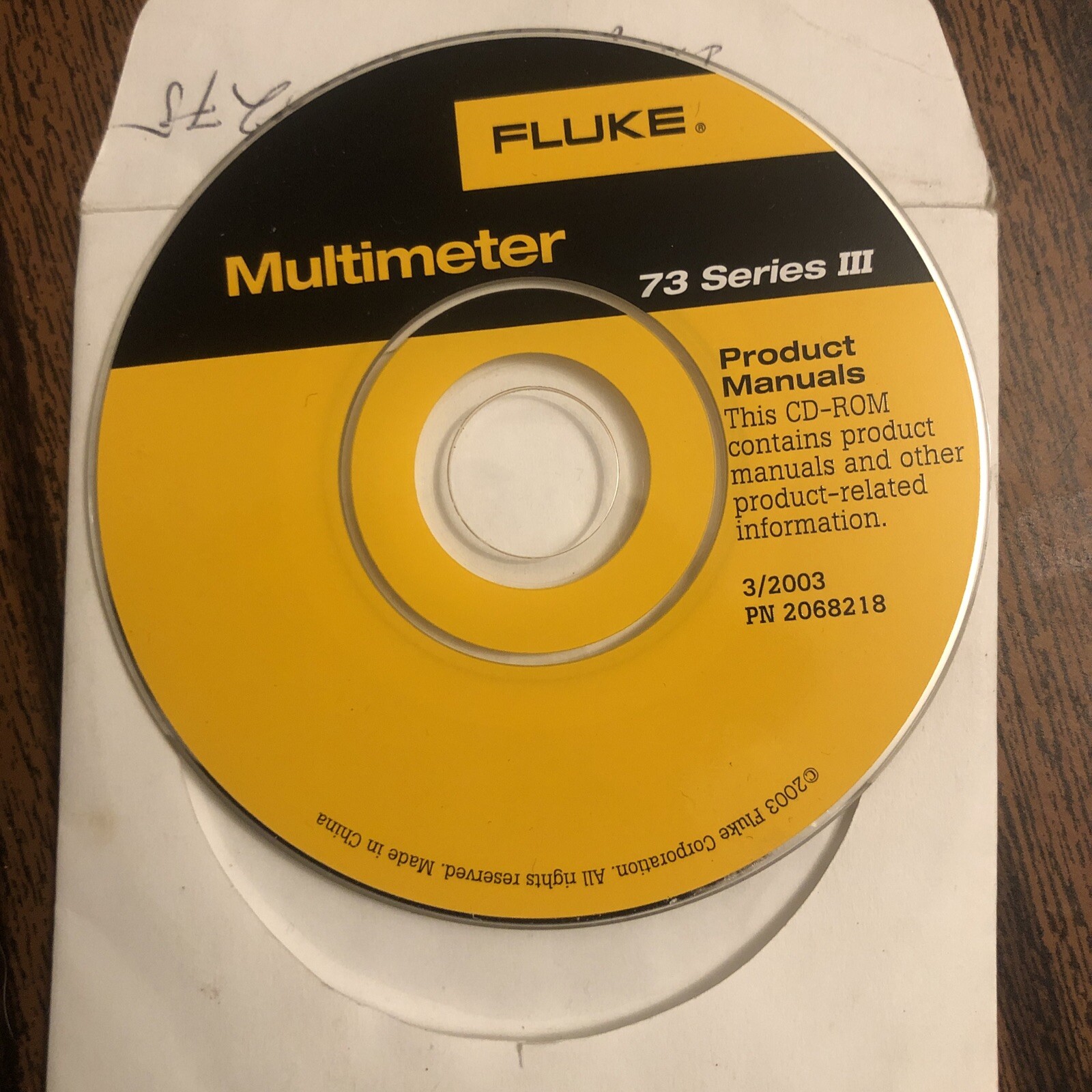 Fluke 2068218 Software Multimeter 73 Series III Mini Disk
