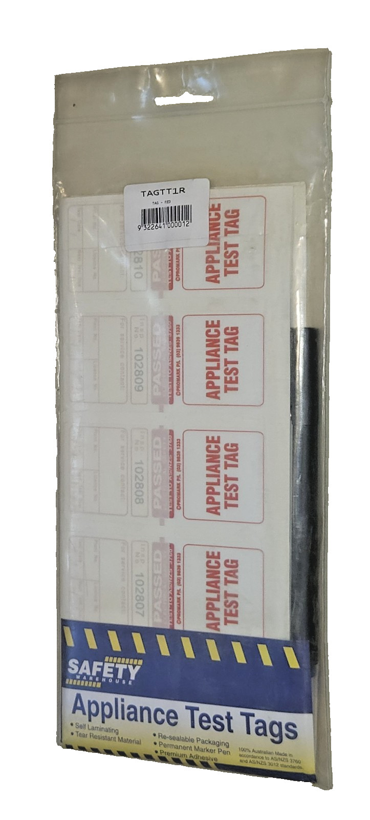 Safety Warehouse Test Tag Self Laminating All States Except NSW DEC To FEB