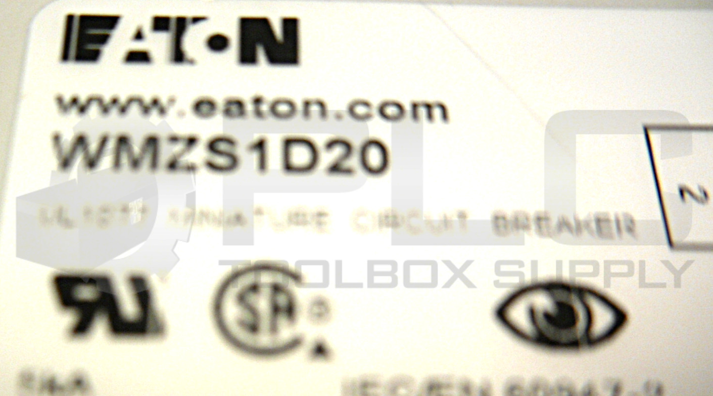 NEW EATON WMZS1D20 CIRCUIT BREAKER 20A TYPE D
