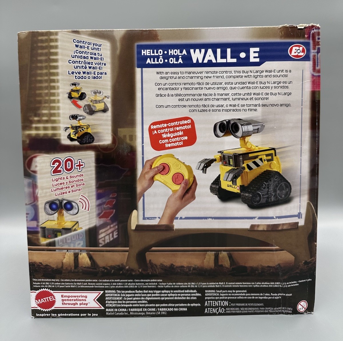 Mattel Disney Pixar WALL-E Remote Control Robot Toy 8.5″