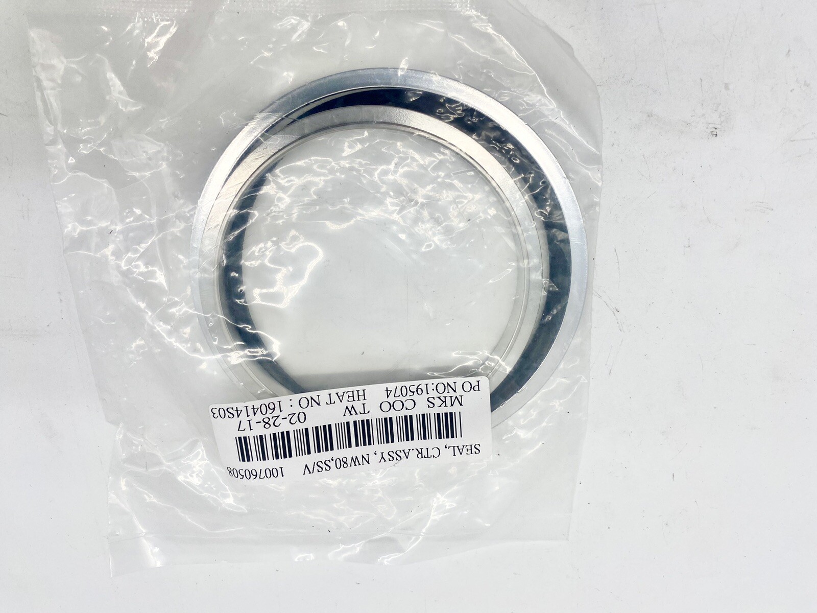LOT OF 3 MKS-HPS 100760508 Centering/Seal Assembly, NW80, SS/V