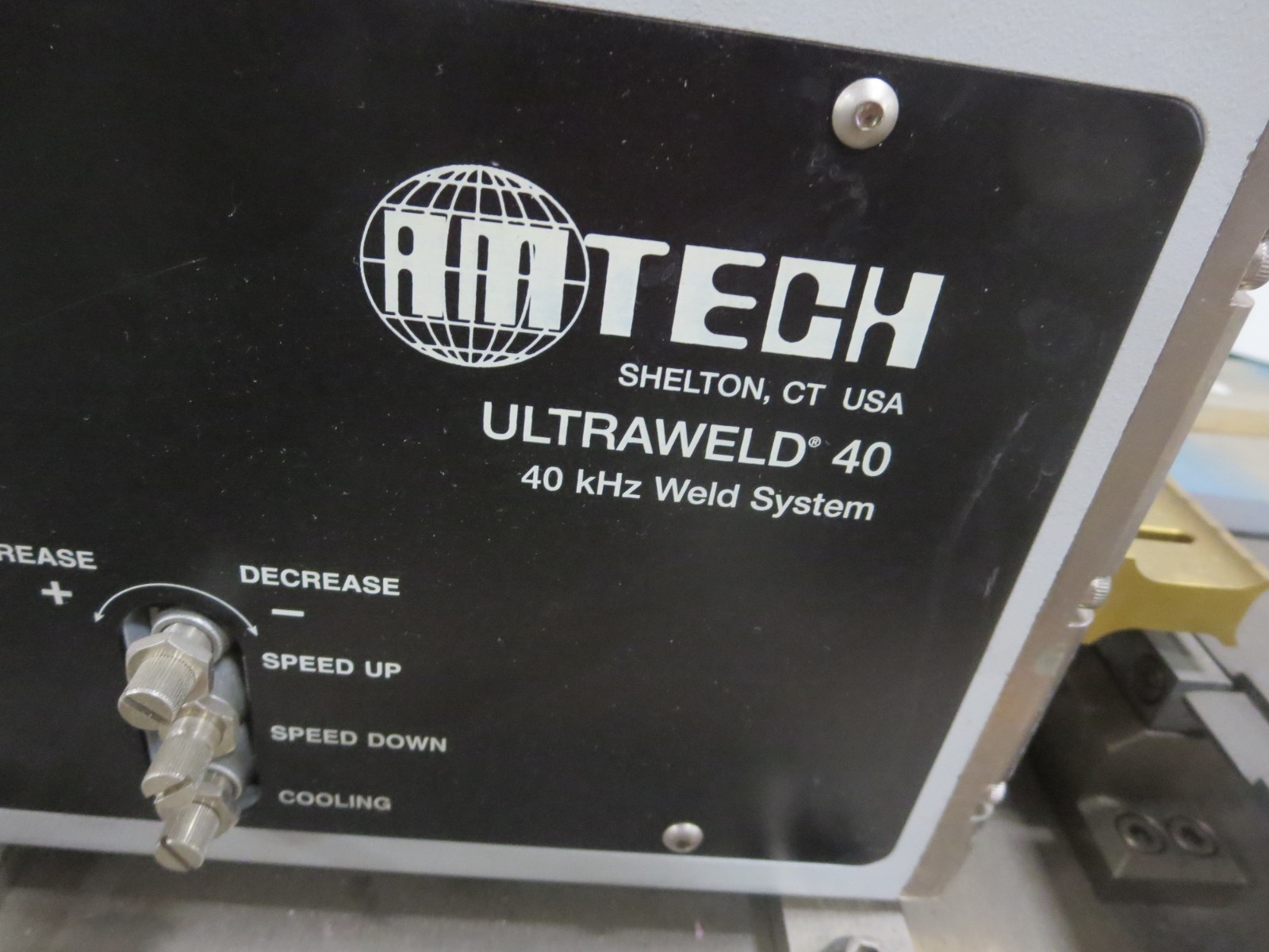AmTech UltraWeld 40 40KHZ Weld System ***See Pics *** For Parts &/Or Repair.